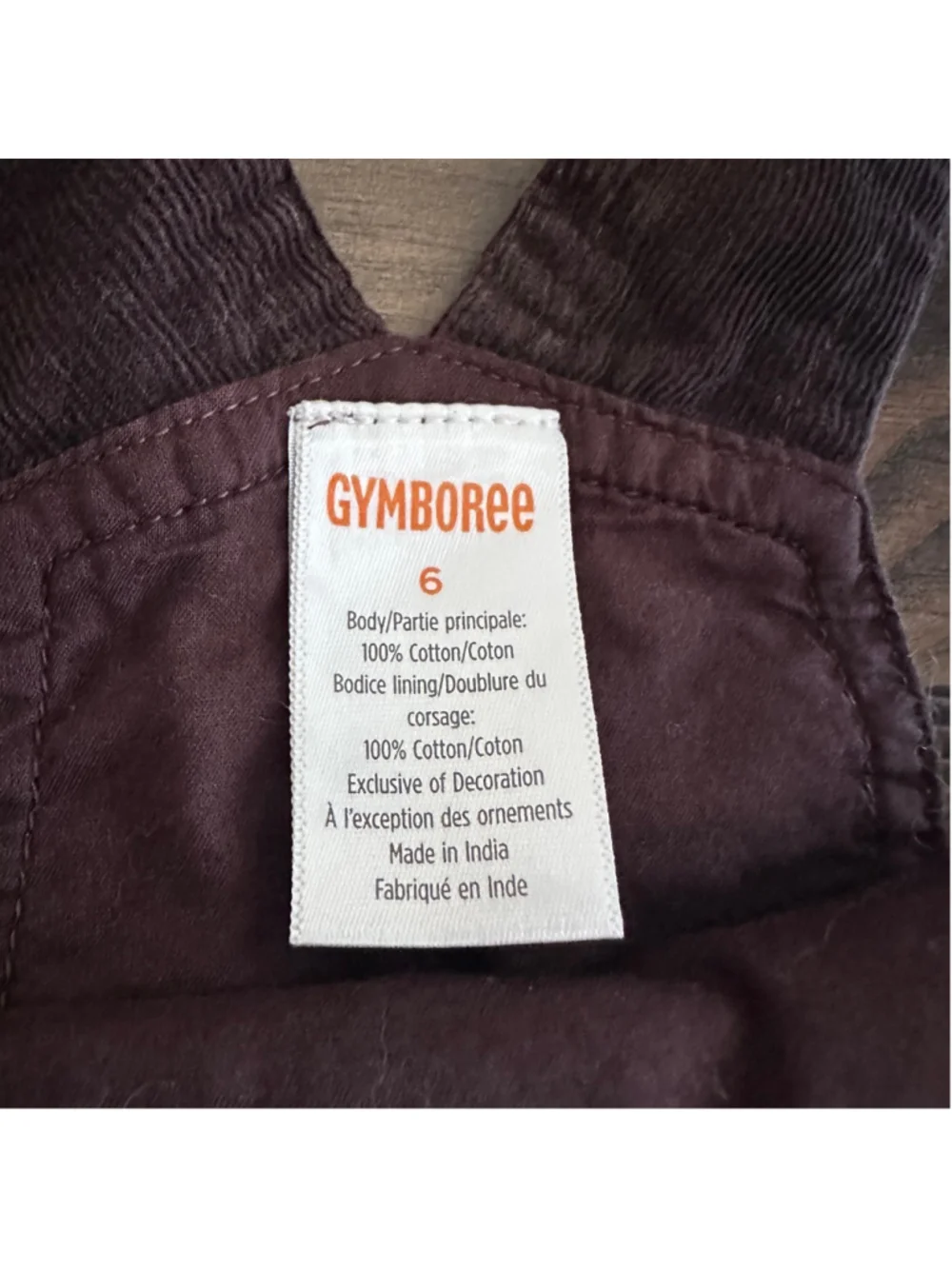 Gymboree Turkey Dress Girls 6 Brown Corduroy Thanksgiving